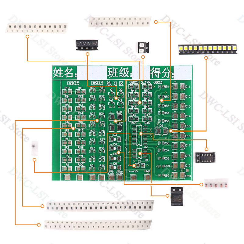 Class Kit Patch Components Wel - đánh giá và giá Diy Electronics Project Kit