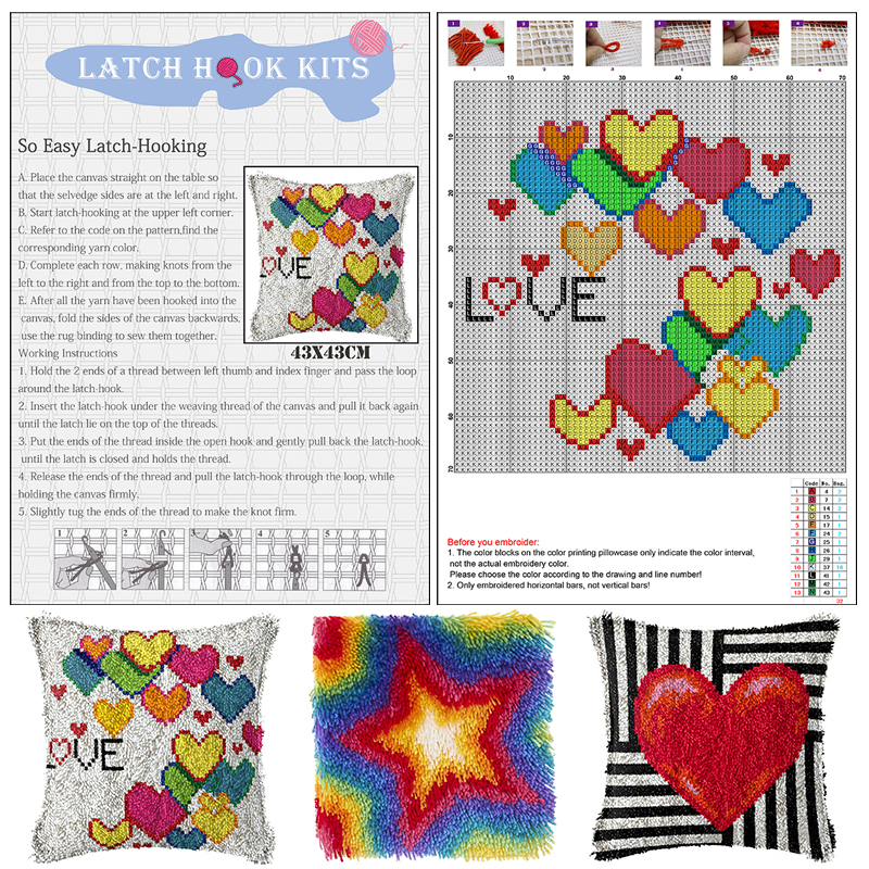 large Latch hook kits Rug with - đánh giá và giá Diy Electronics Kits For Adults