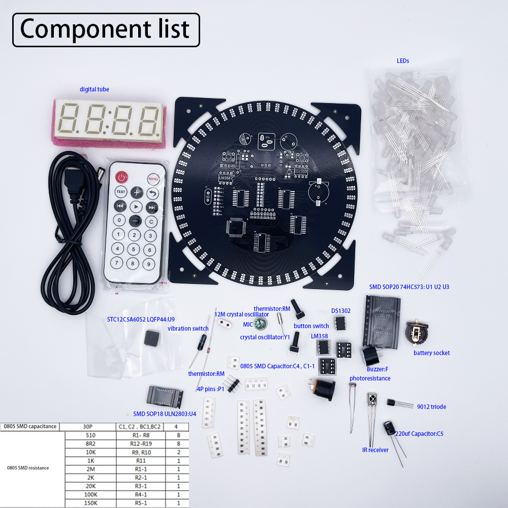 DIY electronic clock kit 14.5* - đánh giá và giá Diy Electronics Kits For Adults
