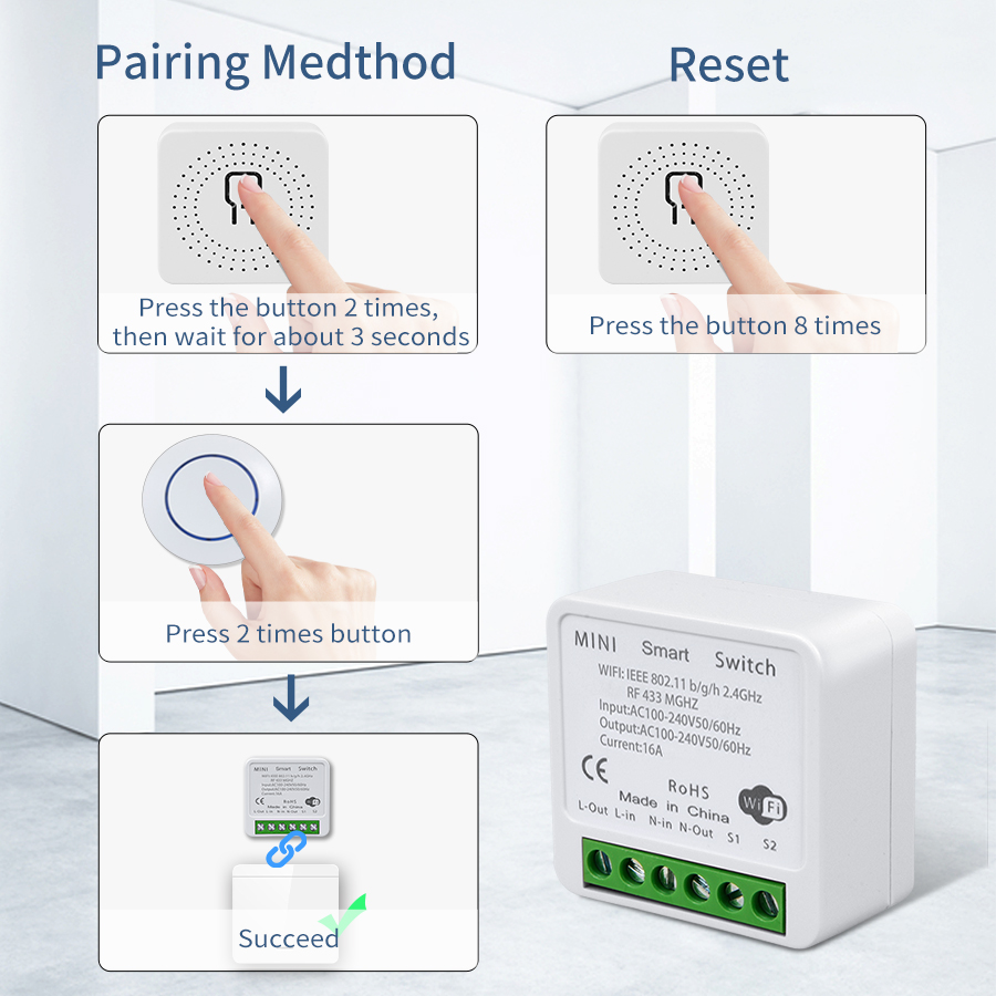 Tuya Smart Wifi Switch RF 433M - đánh giá và giá Rf 433Mhz Module