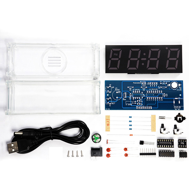 Digital Tube DIY Clock Kit Tem - đánh giá và giá Diy Electronics Project Kit
