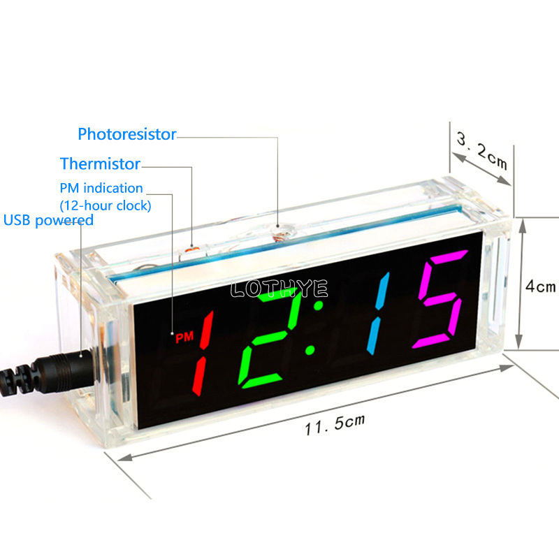 Digital Tube DIY Clock Kit Tem - đánh giá và giá Diy Electronics Project Kit