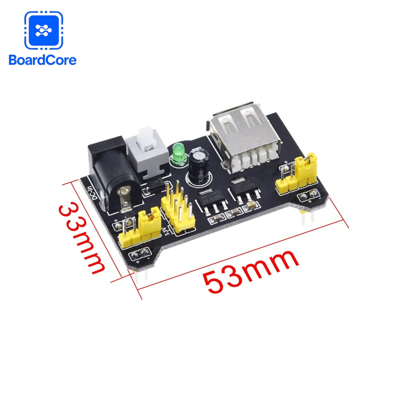 MB102 Breadboard Power Module  - đánh giá và giá Diy Electronics Breadboard