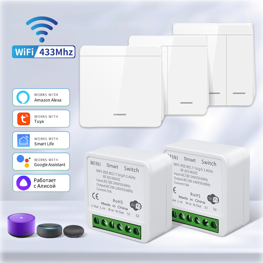 Wifi RF 433MHz Smart Switch Tu - đánh giá và giá Rf 433Mhz Module