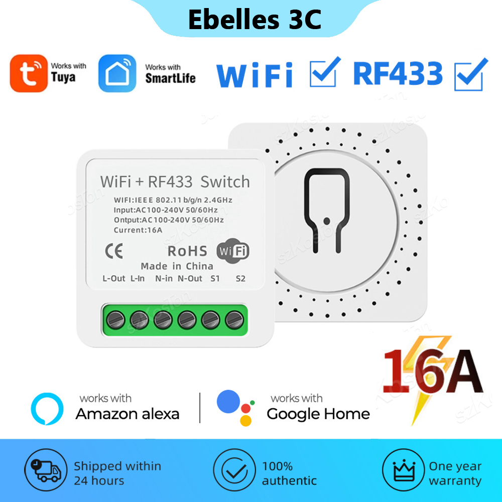 RF433 WiFi Smart Switch 2in1 W - đánh giá và giá Rf 433Mhz Module