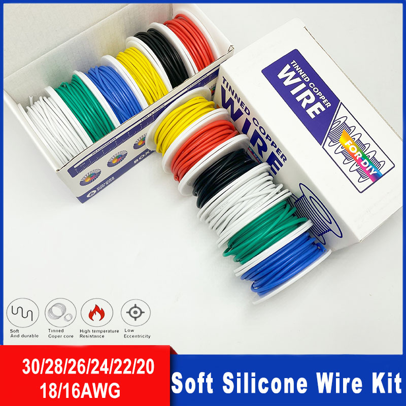 Soft Silicone Wire Kit 16awg 1 - đánh giá và giá Diy Electronics Project Kit