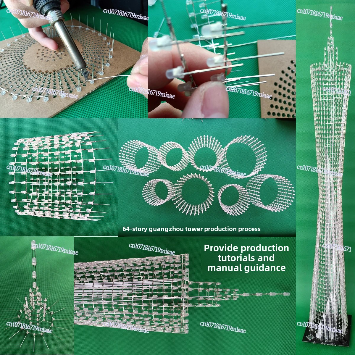 64-Floor Canton Tower DIY Kit  - đánh giá và giá Diy Electronics Project Kit