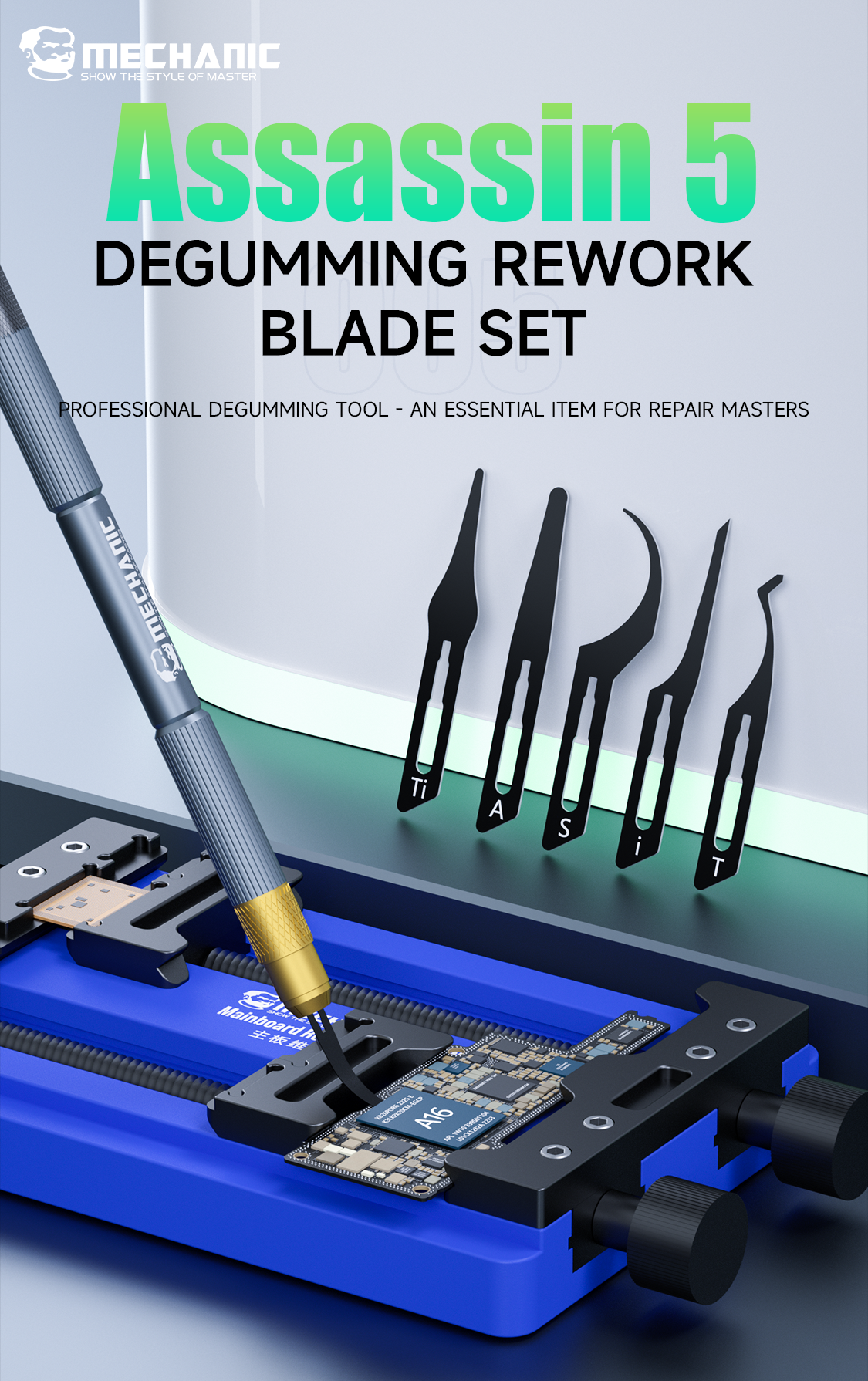 MECHANIC Assasin 5 Blade Set B - đánh giá và giá Ic Chip Puller