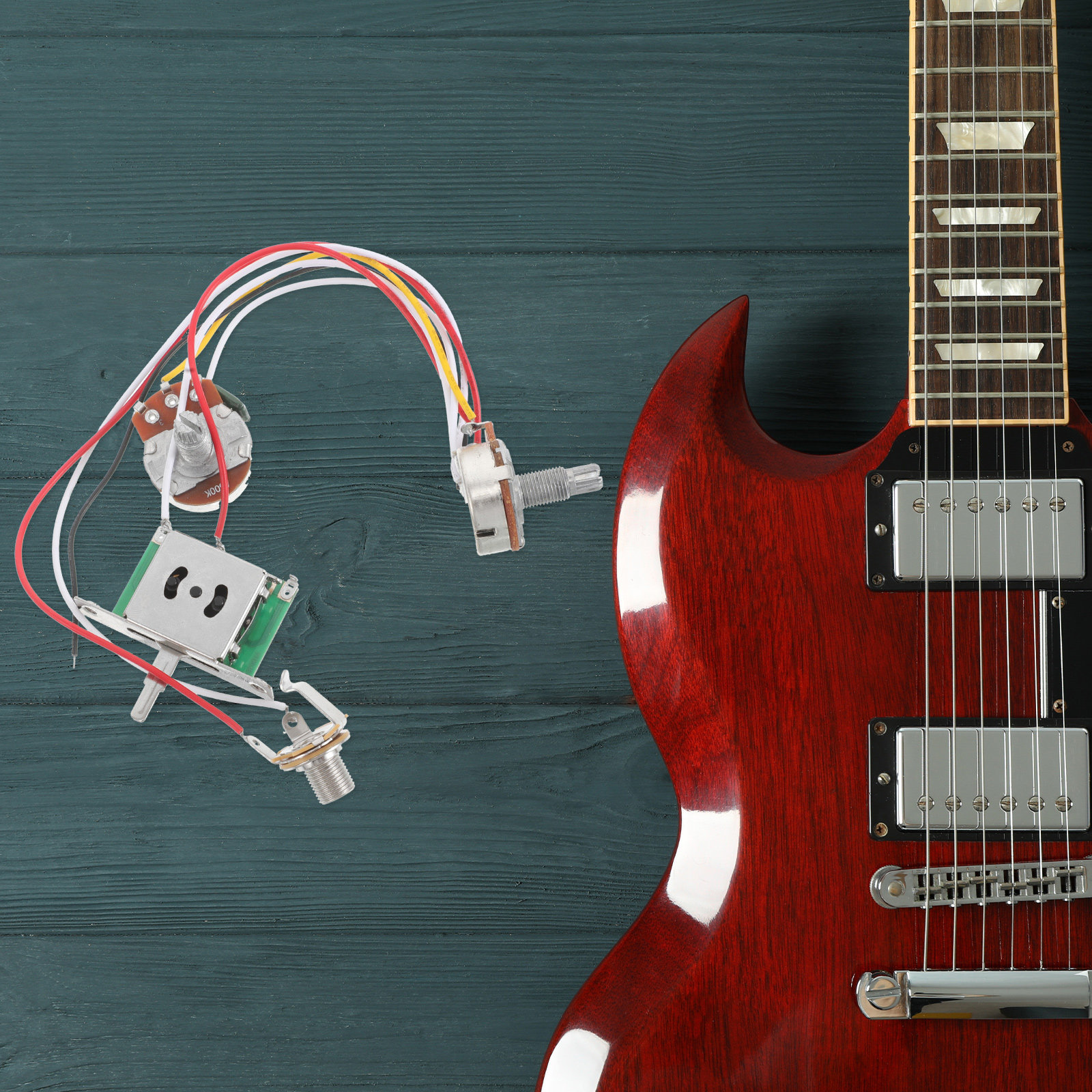 1Set Guitar Wiring Harness Kit - đánh giá và giá Diy Guitar Electronics Kit