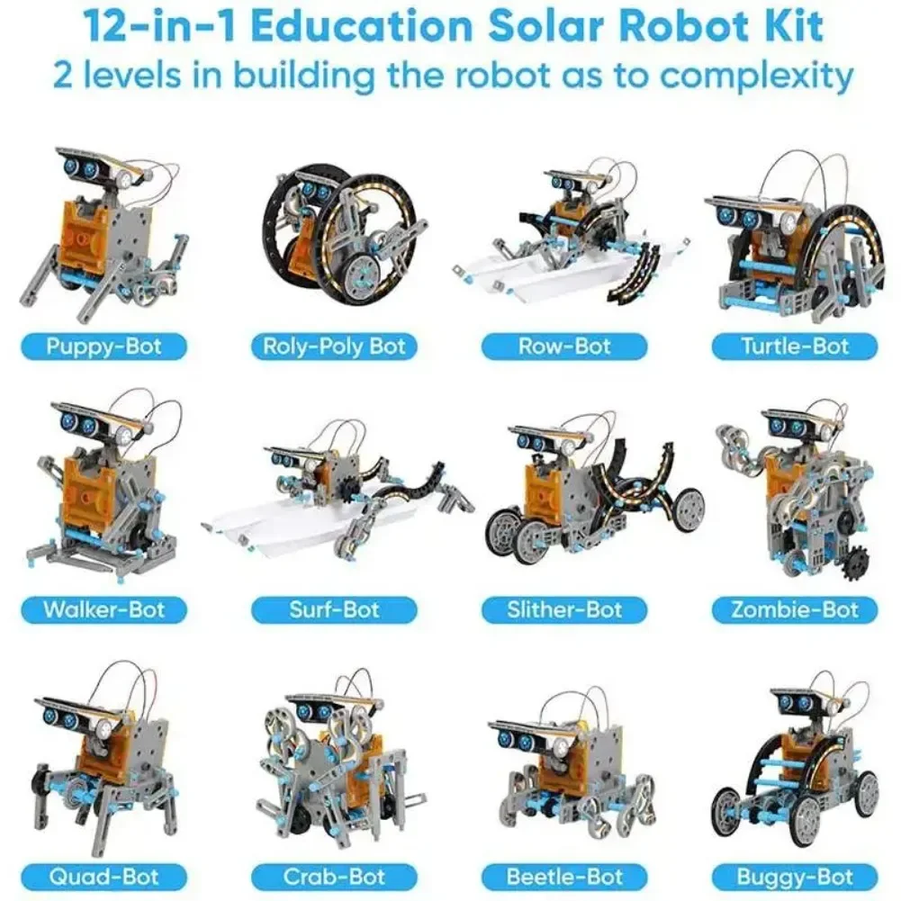 13 in 1 Solar Powered Robot Sc - đánh giá và giá Diy Robot Electronics Kit