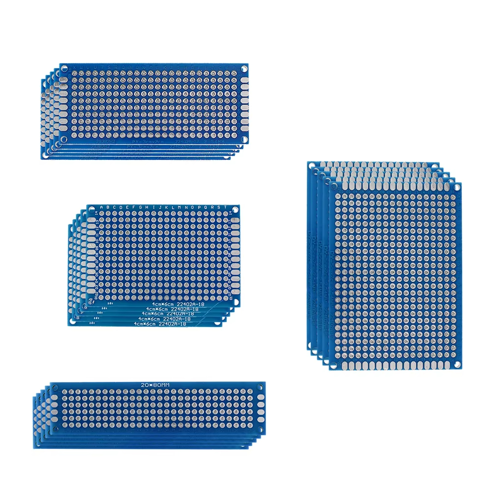 20PCS/Lot Double sided PCB kit - đánh giá và giá Diy Electronics Breadboard