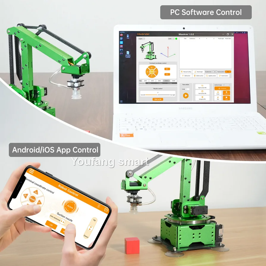 5 Axis Robot Arm with Guide Ra - đánh giá và giá Diy Robot Electronics Kit